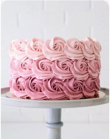 Ombre Rosette Cake