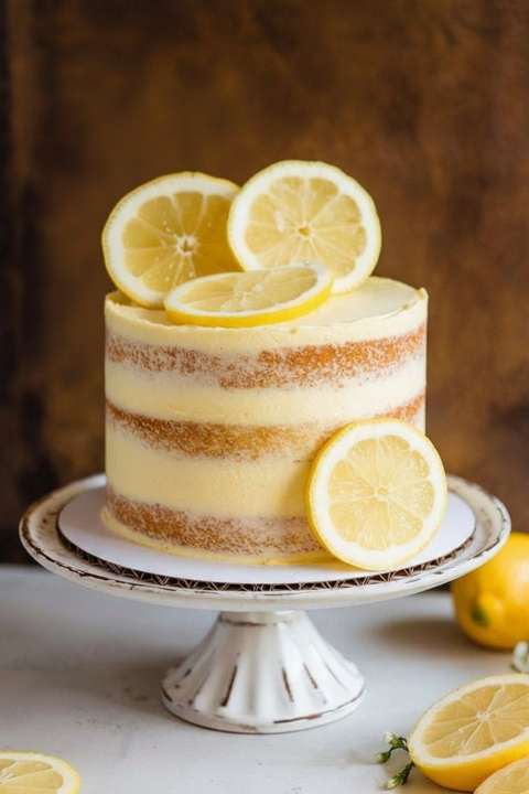 Naked Lemon Cake
